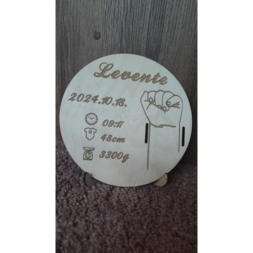 Baba adattábla karszalag tartóval 