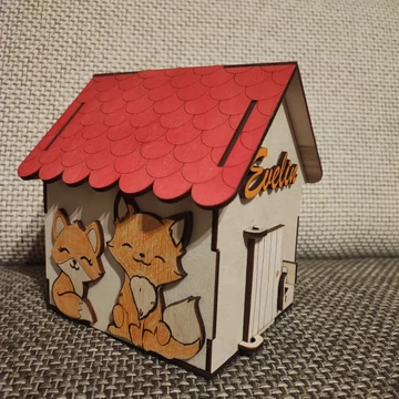 Állatos házikó persely gyerekeknek 