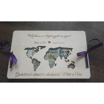 Pénzátadó "világtérkép"