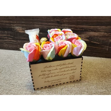 Virágbox (csokitartóval)