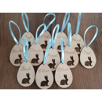 Névre szóló húsvéti tojás dísz