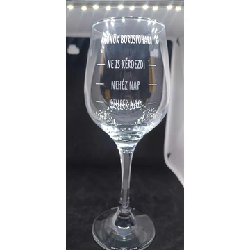 "Főnök" borospohara 
