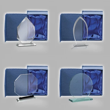 Kristály,- üvegdíj gravírozása 