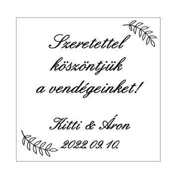 Vendégköszöntő tábla esküvőre