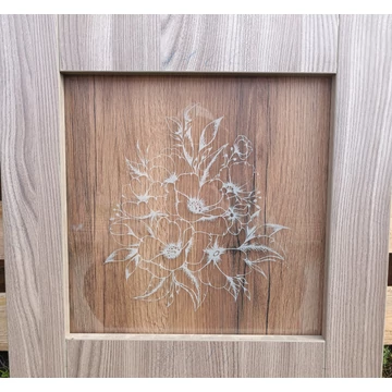 Üvegajtó gravírozás 