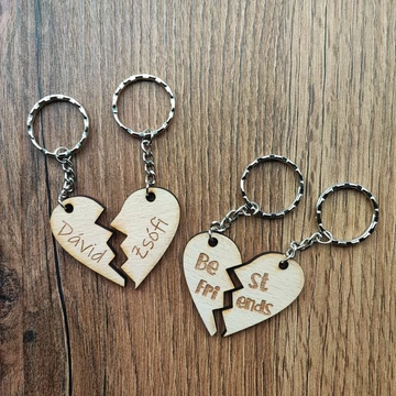 Kulcstartó "páros szív"