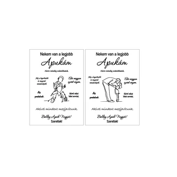 "Legjobb Apa" tábla 
