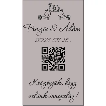 "QR kód" köszönőajándék