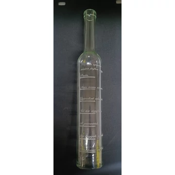 Gravírozott üveg "Lánybúcsúra"