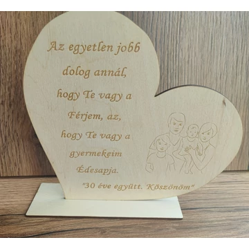 Szív plakett "APA"