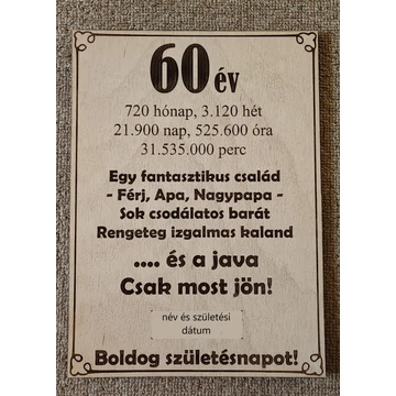Születésnapi tábla