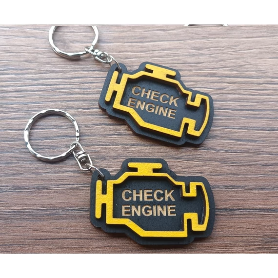 "Check engine" kulcstartó