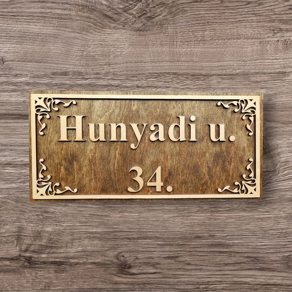 Házszám  "díszes"